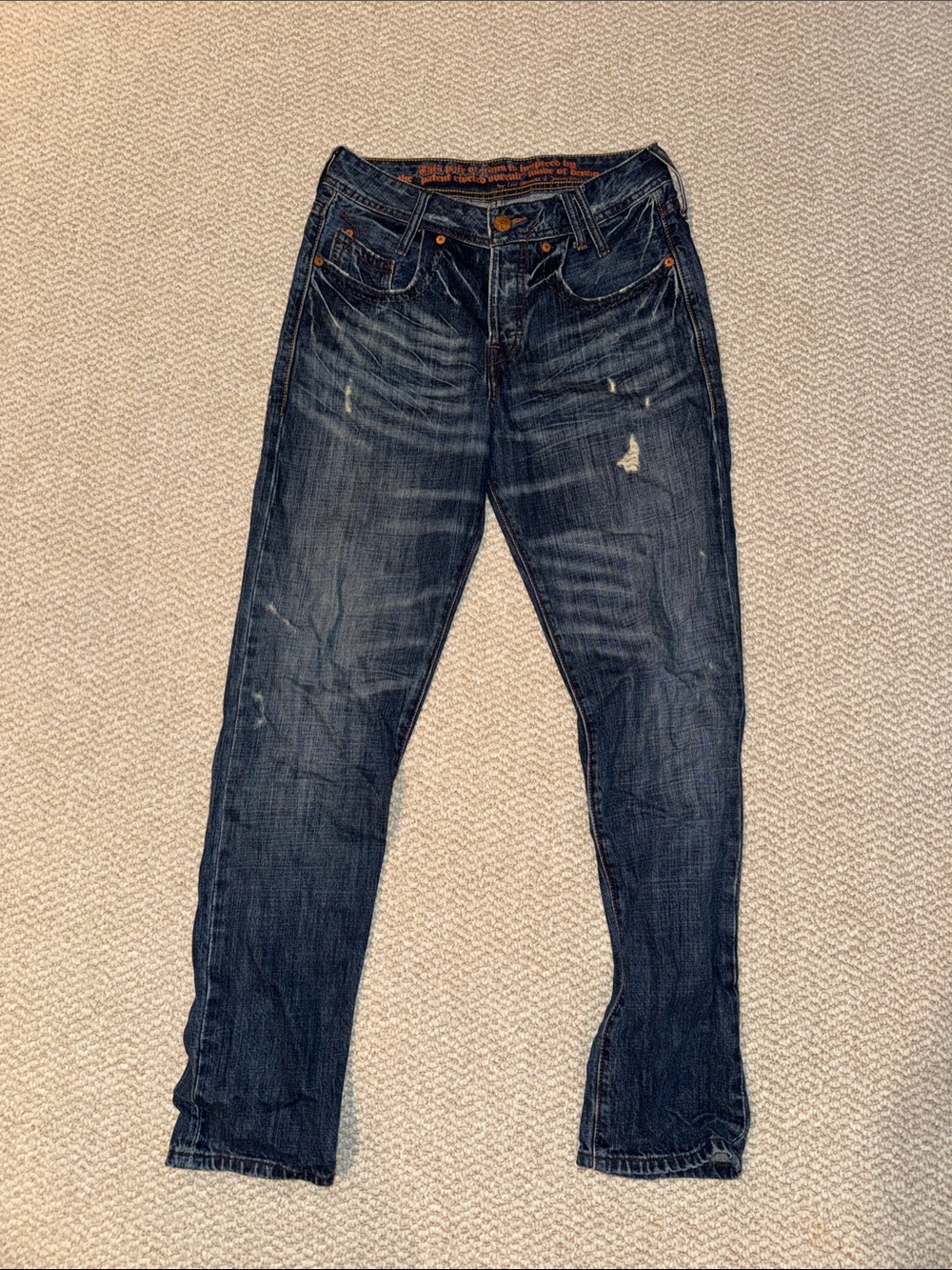 Men's Straight-Leg Jeans in Dark Indigo Wash